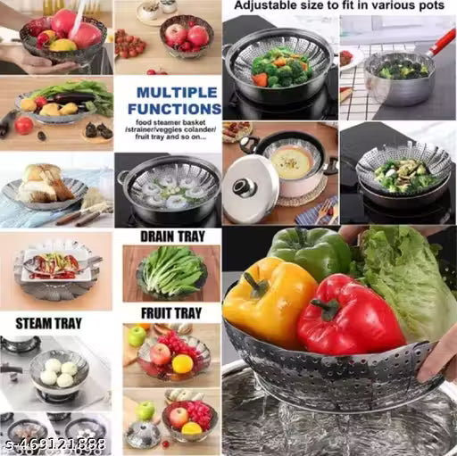SAM Steamer Basket Stainless Steel Steamer Basket for Vegetable