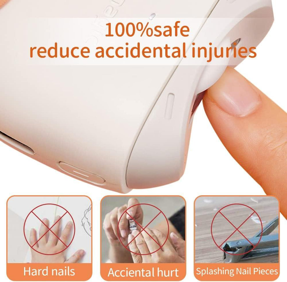 Electric Nail Clippers Cordless Curved Design Automatic Nails